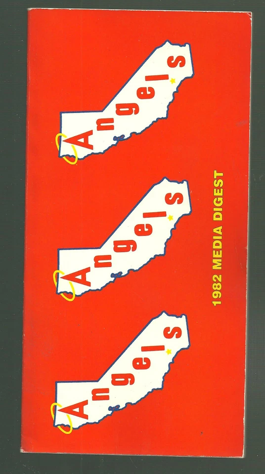 1982 California Angels Media Guide béisbol Reggie Jackson Foto 1 de 1