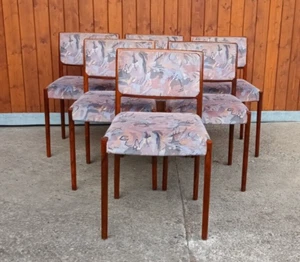 6x Rosewood Chair Vintage Chairs Niels O.Möller Danish J.L.Møllers 60er - Picture 1 of 16