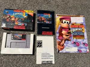 Donkey Kong Country 3 Dixie Kong Super Nintendo SNES CIB Tested Manual Box Guide - Picture 1 of 21