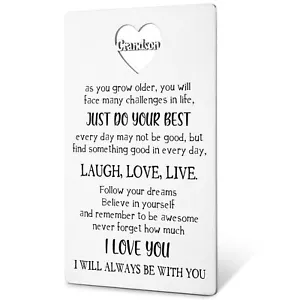 Grandson Wallet Card from Grandma Grandparents Grandson Inspirational Gifts G... - Picture 1 of 7
