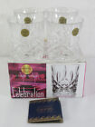 Capri Celebration Italian Crystal Set of Four Boxed Clear Whisky Glasses