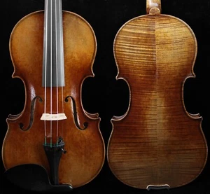 Eigene Arbeit! Meisterhandarbeit Vollgeige nach Stradivar 1716 Violine 4/4 toller Ton - Bild 1 von 17