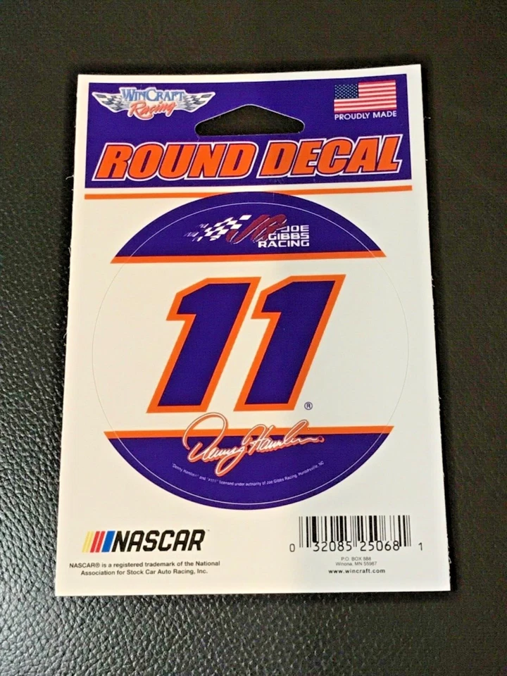 Denny Hamlin #11 FEDEX RACING 3" CALCOMANÍA REDONDA Joe Gibbs Racing 2019 Foto 1 de 1
