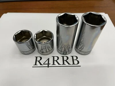 Snap-on Tools USA NEW 3/8" Drive 15/16" & 1" SAE Add On 4 Piece Socket Lot Set - image 1 of 4