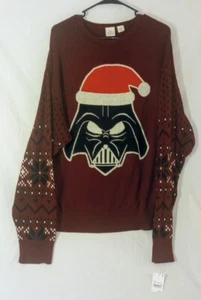 Star Wars Ugly Sweater~Darth Vader~Size Large~Black/Red - Picture 1 of 4