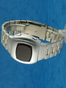 Raro orologio da uomo moderno vecchio stile futuristico anni 70 settanta età spaziale led l.e.d 97 - Foto 1 di 12