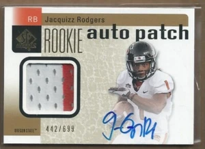 B3818- 2011 SP Authentic #223 Jacquizz Rodgers Auto Jersey /699 SAMPLE PIC - Picture 1 of 1