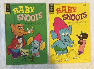 GOLD KEY Comics Baby Snoots #14 & #15 1973, 1974 BELLISSIME condizioni - Foto 1 di 19