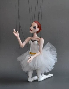 Marionette Ballerina - Handarbeit Original Puppe - Bild 1 von 7