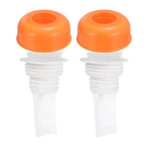 Shower Floor Drain Backflow Preventer, One Way Valve Sewer Core, Orange 2 Sets - Picture 1 of 5