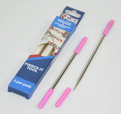 STIX 2 Pack Of 2 Pierce It Tools Paper Pricking Piercing Craft Fine & Extra Fine S57373