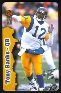 Talk N' Sports $1. Tarjeta telefónica Tony Banks, quarterback (tarjeta #13 de 50) - Imagen 1 de 1