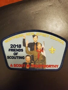 Northern New Jersey Council 2018 FOS Trustworthy FRIENDS OF SCOUTING Boy Scouts - Picture 1 of 2