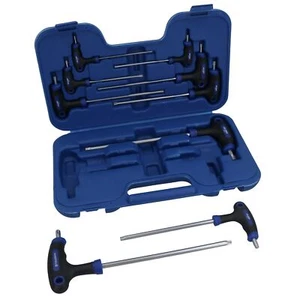 Torx Star Security Torx T Bar Handled Set TRX T10 - T50 9pc - Picture 1 of 6