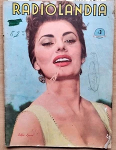 SOPHIA LOREN ON COVER OF 5 VINTAGE MAGAZINES 1955 - 1963 FREE SHIPPING - Picture 1 of 11