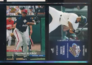 Lot (2) Terrmel Sledge 2002 Grandstand 2003 MultiAd #28 Trappers (VE33) SWSW6 - Picture 1 of 2