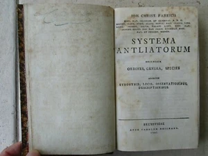 FABRICIUS : SYSTEMA ANTLIATORUM, 1805 (diptères). - Picture 1 of 12