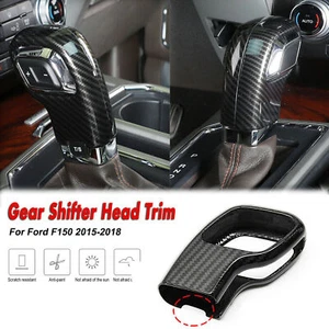 ABS Carbon Fiber For Ford F-150 F150 2015-18 Gear Shift Knob Shifter Lever Trim - Picture 1 of 11