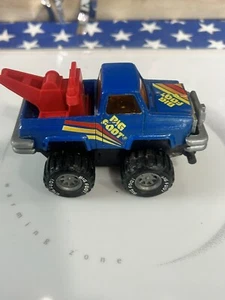 Arco Big Foot Monster Truck 4x4 Blue Diecast 1980's Friction Drive Toy Tow Truck - Picture 1 of 5