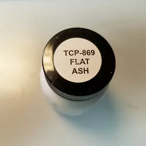 Tru Color Paint 1 oz TCP-869 FLAT ASH Model Railroads Tanks Cars Planes Ships - Picture 1 of 2