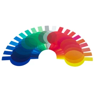 20pcs Color Lighting Gel Filters Transparent Colour Correction Light Sheet Film - Picture 1 of 5