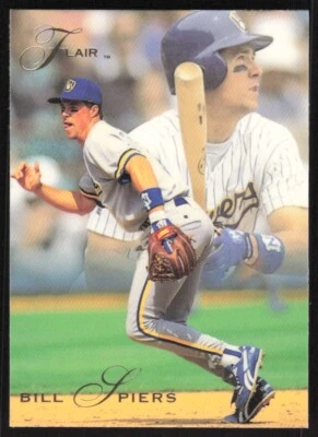 1993 Flair Baseball Card Bill Spiers #229 Milwaukee Brewers - Image 1 of 2