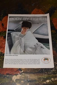 Vintage 1963 General Motors Body by Fisher Print Ad. - Picture 1 of 1