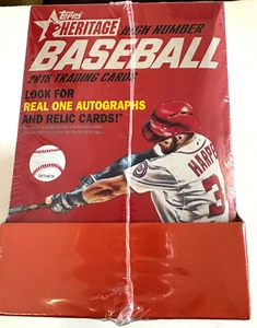 2016 TOPPS HERITAGE HIGH NUMBER  BASEBALL  HANGER BOX CASE ( 8 BXS ) - Picture 1 of 2