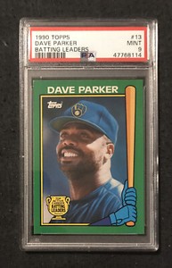 1990 Topps Active Career Batting Leaders #13 Dave Parker PSA 9 Mint POP 1