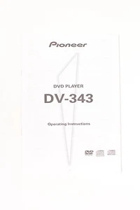 Manual de instrucciones de funcionamiento del reproductor de DVD Pioneer DV-242 original - Imagen 1 de 1