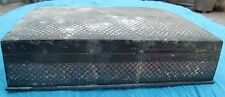 Antique old real silver bidri inlay box carved floral design Indian handcrafted
