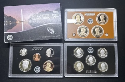 2015-S United States US Mint Silver Proof Set With OGP & COA  90% Silver  - Image 1 of 4