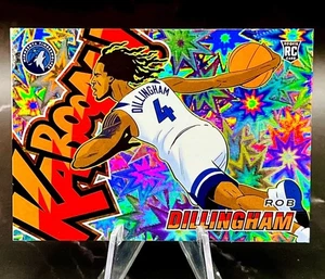 Rob Dillingham RC ORIZZONTALE KABOOM ROOKIE SSP 2024-25 Revolution SSP - Foto 1 di 8