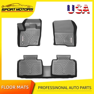 All Weather Floor Mats for 2015-2024 Ford Edge Anti-Slip TPE Rubber Floor Liner Foto 1 de 4