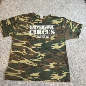 Universoul Circus Shirt Mens Large Camouflage Camo Graphic Tee Established 1994 - Picture 1 of 15