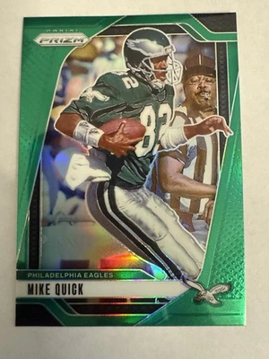 2024 Panini Prizm Mike Quick #238 Green Prizm Philadelphia Eagles - Image 1 of 4