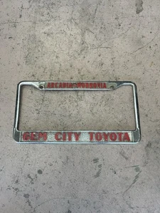 arcadia monrovi gem city toyota plate frame - Picture 1 of 9