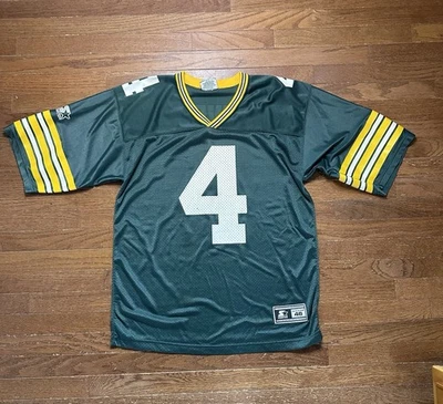 Camiseta deportiva de colección Brett Favre Green Bay Packers Starter para hombre M 46 NFL fútbol americano años 90 Foto 1 de 4
