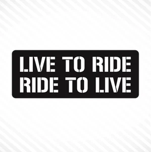 Calcomanía de vinilo Live To Ride, Ride To Live CBR - Imagen 1 de 3
