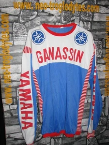 Vintage Yamaha racing team motocross MX 1 jersey shirt trikot maillot '70s - Picture 1 of 3