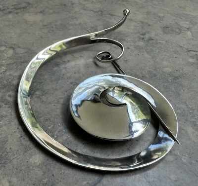 Broche de cochecito Vivianna Torun de plata de ley # 392 Foto 1 de 4