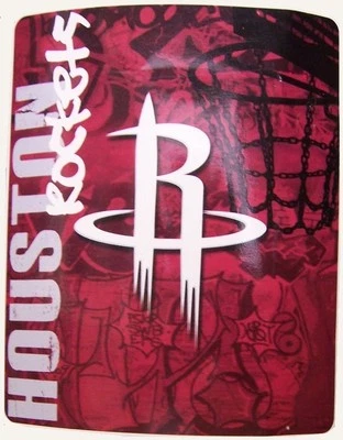 Blanket Fleece Throw NBA Houston Rockets NEW 50”x60” with protective sleeve - Image 1 of 2