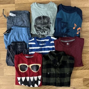 Youth Size 6/7 Lot Pajamas, Long Sleeve, Shorts, Pants, Short Sleeve, Flannel - Picture 1 of 14