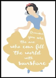 Denken Sie daran, Sie sind derjenige, der die Welt mit Sonnenschein füllen kann Kinderzimmer Druck Kunst - Bild 1 von 4