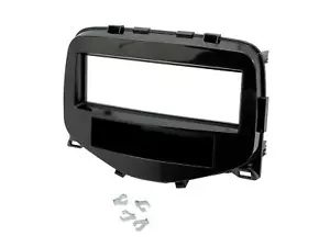 RADIO STEREO FACIA FASCIA GLOSS BLACK CT24CT14 FOR CITROEN C1 2014 DOUBLE DIN - Picture 1 of 1