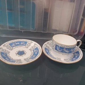 1 X Coalport Revelry Low Gold Trim Coffee Cup and Saucer 200ml plus extra saucer - Picture 1 of 4