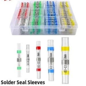 50-250Pcs Waterproof Heat Shrink Wire Butt Connector Solder Seal Sleeve Terminal - Picture 1 of 21