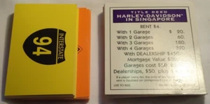 Título del juego Harley-Davidson Monopoly / Escrituras de propiedad, oportunidad y cofre comunitario - Imagen 1 de 3