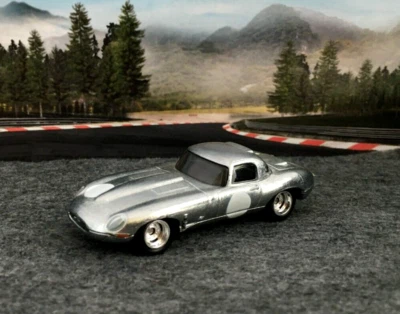 Hot Wheels Jaguar Ligero E-Type ZAMAC Diorama Car Culture Real Riders SUELTO Foto 1 de 4