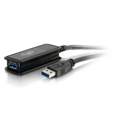 C2G 16.4FT USB Typ-A Stecker auf USB Typ-A Aktives Verlängerungskabel - Schwarz - Bild 1 von 4